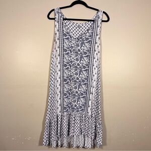 Women’s Night Tank Dress Twee Stretchy Softgirl Fairy Kawaii Boho Ruffle Large